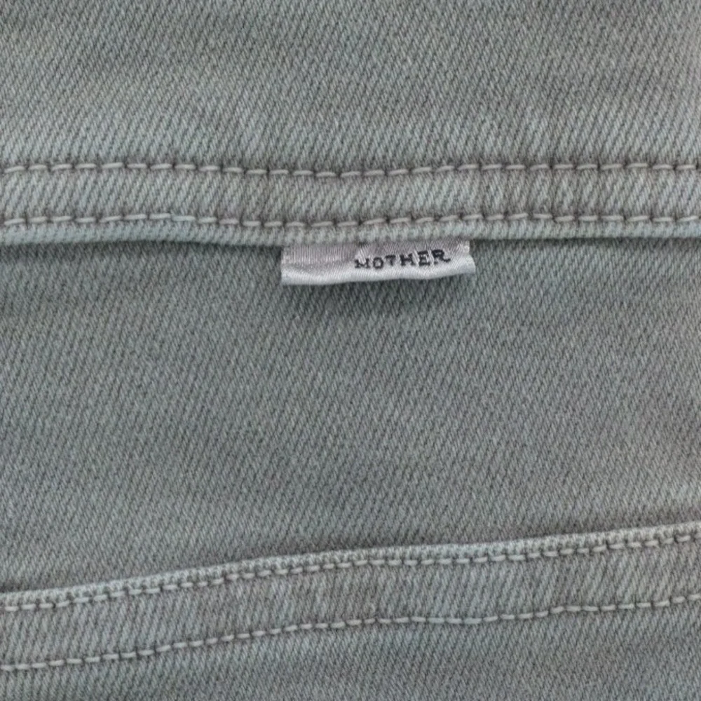 Mother The Swooner Exposed Snap Jeans Charcoal Skinny 27